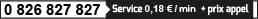 Service Client Carrefour Banque : 0 826 827 827