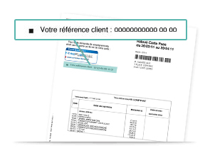 relevé de compte référence client
