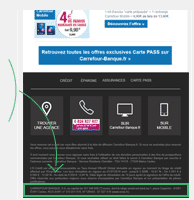 Information RCS dans les emails